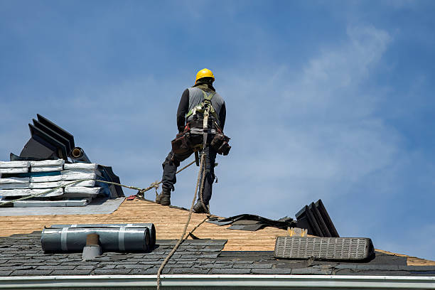 Professional Gutter Installation technician working in Griffithsville, WV